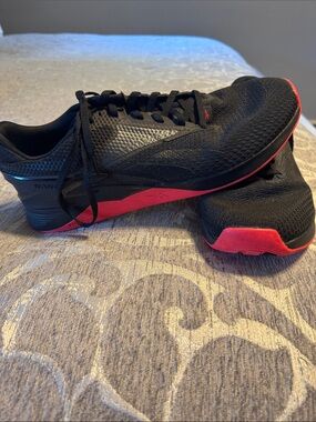 Reebok Nano X3 Men Black and Red Training Sneakers Size 11.5